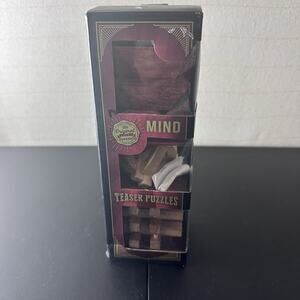 Mind Teasers Puzzle Original Fun Workshop Set of 3 Made of wood Excellent Cond.￼
